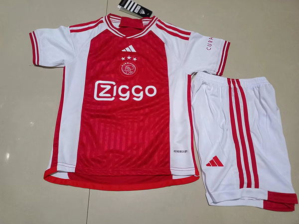 Kids-Ajax 23/24 Home Soccer Jersey